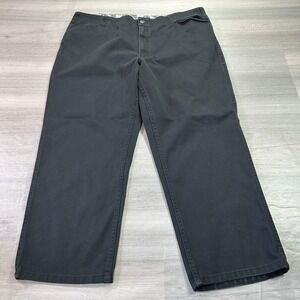 Ben Davis Pants Mens 44x29 Black Chino Relaxed Fit Straight Twill‎ Workwear